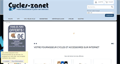 Desktop Screenshot of cycles-zanet.com