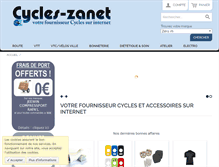 Tablet Screenshot of cycles-zanet.com